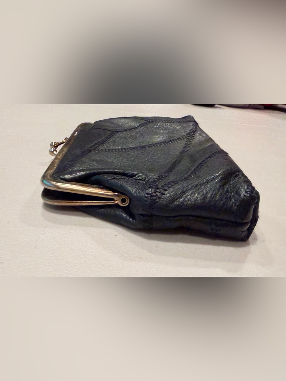 VINTAGE | leather, patchwork coin - Picture 11 of 13